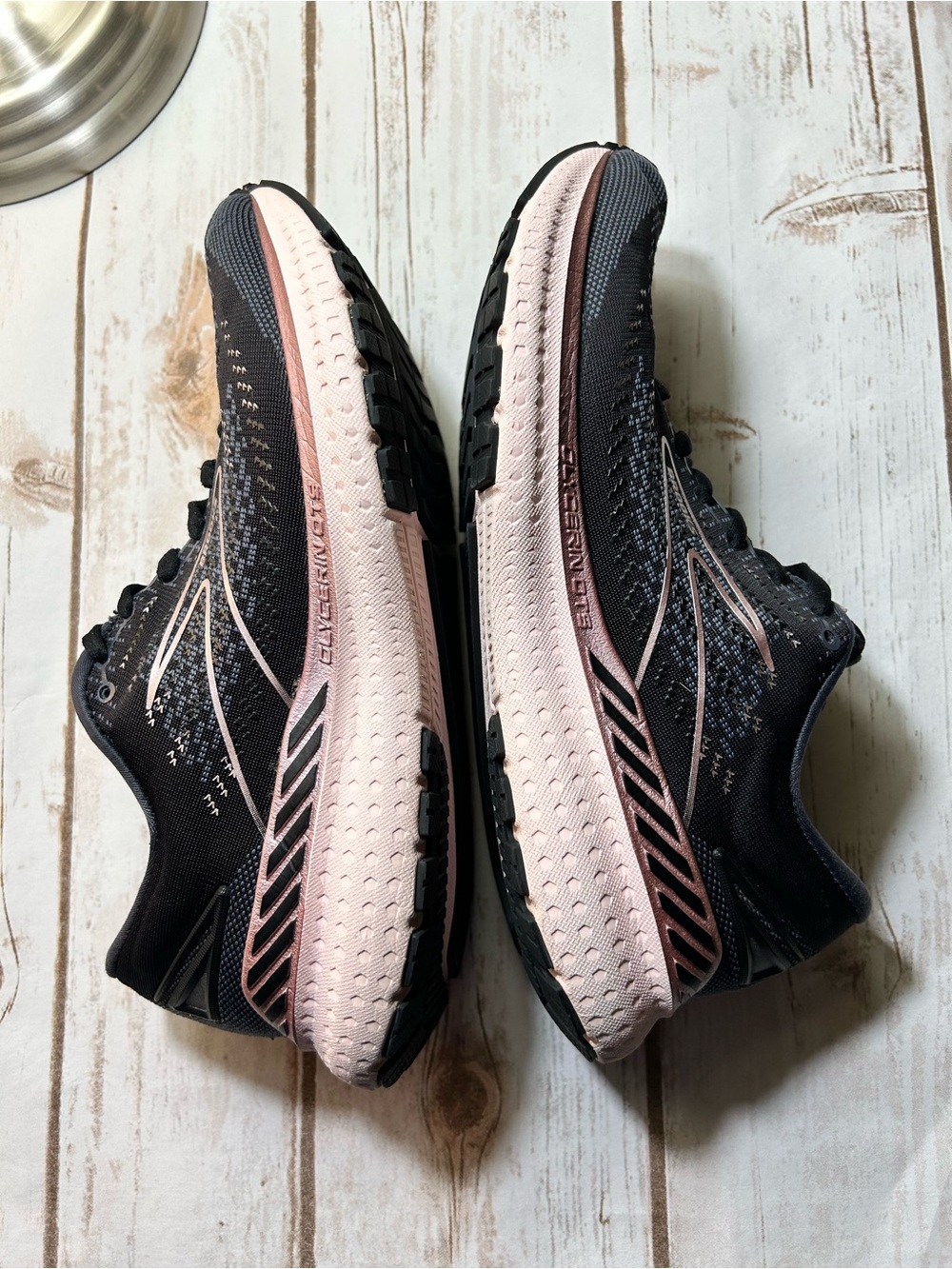 Brooks Glycerin GTS 19 Black and Pink Shoes Running Jogging  Walking - Picture 3 of 9